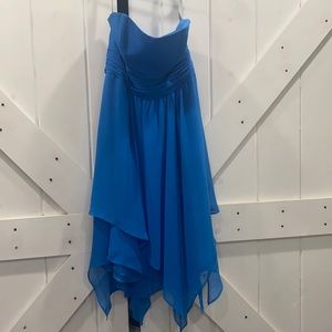 Blue bridesmaid dress